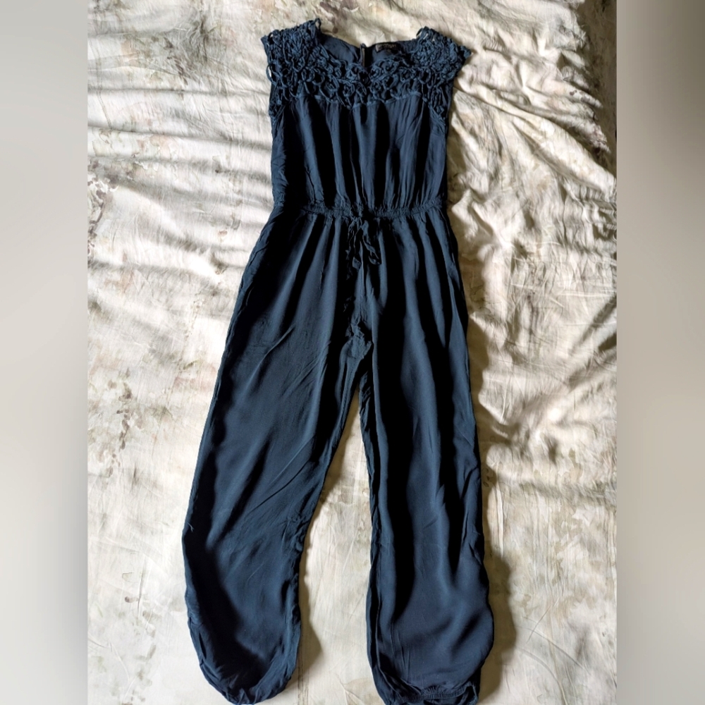 Lovelygirl | Dark Teal Rayon Jumpsuit Size M